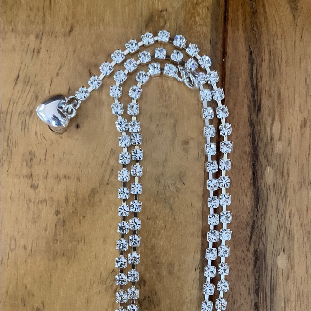 Elegant Silver Tennis Chain Necklace